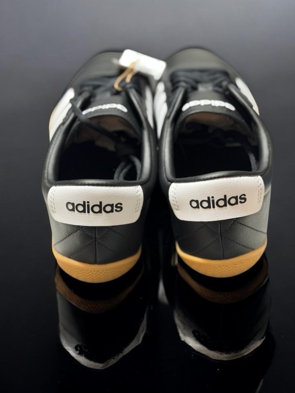 Adidas Grand Court LO Black Gum Sole Sneakers NWT JQ9684 Minimalist Womens 9